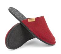 Magicfelt Pantofole in feltro Magic Travel in 100% lana vergine riciclata per uomo e donna - perfette per viaggi e casa, Re Red, 38/39 EU