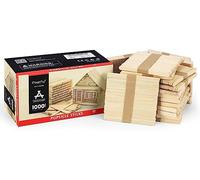 Magicfly Bastoncini Legno, 1000 Pezzi Ghiaccioli, Stecchi Gelato, Legnetti per Bricolage Artigianato DIY