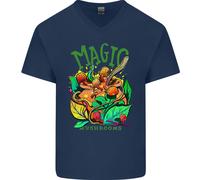 Magiche Muffe Droga LSD ACIDO Viaggio Maglietta Cotone A V Uomo