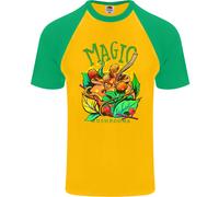 Magiche Muffe Droga LSD ACIDO Viaggio Maglietta S/S Baseball Uomo