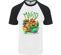 Magiche Muffe Droga LSD ACIDO Viaggio Maglietta S/S Baseball Uomo