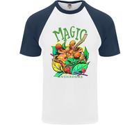 Magiche Muffe Droga LSD ACIDO Viaggio Maglietta S/S Baseball Uomo
