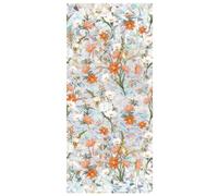 Magicherry - Pellicola per finestre con motivo arcobaleno, motivo fiori Galsang, per la privacy, blocco solare, decorativa 3D, in PVC, vetro colorato, adesivi non adesivi, statici, adesivi per