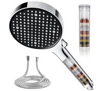 Magichome Doccetta con filtro per acqua dura a 25 stadi con tubo da 1,5 m, soffione doccia a 6 modalità ad alta pressione filtrato per rimuovere il cloro residuo, ideale per la cura della pelle secca