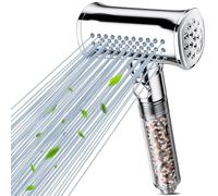 Magichome Soffione doccia con filtrazione a 8 fasi, soffione doccia ad alta pressione con 4 modalità e pausa momentanea risparmio d'acqua doccetta anticalcare