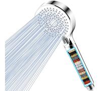 Magichome Soffione Doccia con Filtro a 20 Fasi, soffione doccia anticalcare, Soffione Doccia ad Alta Pressione e Risparmio Idrico con 5 Tipi di Getti