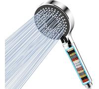 Magichome Soffione Doccia con Filtro a 20 Fasi, soffione doccia anticalcare, Soffione Doccia ad Alta Pressione e Risparmio Idrico con 5 Tipi di Getti
