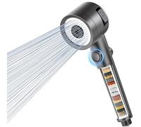Magichome Soffione Doccia con Filtro a 20 Strati, Doccetta ad Alta Pressione, 3 Tipi di Getto, Soffione Doccia a Risparmio Acqua, per la Rimozione di Acqua Dura, cloro Residuo, Batteri e Metalli