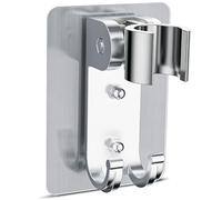 Magichome Supporto per soffione doccia adesivo resistente con ganci, supporto universale regolabile per doccia, senza foratura, staffa per doccia per bagno