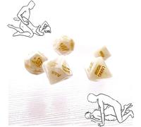 Magici Dadi Bianchi, Bianchi Come La Neve E Meravigliosi, Lanciati Per Vincere La Partita E Ballare Tutta La Notte! Festa Accessori Per Feste Regalo Originale ̣ σ