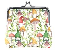 Magici Nani Foresta Personalizzabile Pelle Portamonete Donna Fibbia Bacio Cambio Carte Portafoglio Ragazze Magici Nani Della Foresta Classico, Nani magici della foresta, Classico