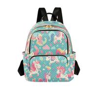 Magici Unicorni Arcobaleni Stelle Zaino Bookbag Mini Borsa a Tracolla per Adolescenti da Viaggio