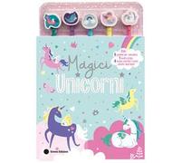 Magici unicorni. Ediz. illustrata. Con 5 gomme. Con 5 matite colorate