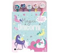 Magici unicorni. Ediz. illustrata. Con 5 gomme. Con 5 matite colorate