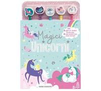Magici unicorni. Ediz. illustrata. Con 5 gomme sagomate. Con 5 matite colorate