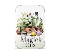 Magick Quick Reference - Libro di riferimento per streghe da cucina, relazioni, attributi, usi nella pratica quotidiana con motivo Halloween, carta di qualità per lettori (bianco, 29 x 21 cm)