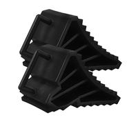 MAGICLULU 1 Paio Cunei Blocca Ruota Pesanti Gomma Antiscivolo per Stabilizzazione Veicoli e Manutenzione Compatibili con Auto Camper e