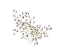 MAGICLULU 1 Pc accessori per fermagli per con perle di fiori foglia da sposa forcine sposa tiara Copricapo di moda oggetti di scena per la fotografia vestire pettine