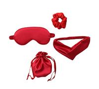 MAGICLULU 1 Set 4 Pezzi benda silk’n hijab maschera per dormire in raso maschera per gli occhi per dormire accecante tappi per le orecchie per dormire per dormire multiuso toppa