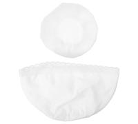 MAGICLULU 1 set di fodera per cestello di lievitazione Banneton per pane - Rivestimento in tessuto per pasta madre, rivestimento rotondo bianco, forniture per la cottura per pagnotte di pasta,