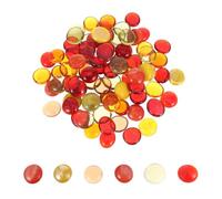 MAGICLULU 1 Set di Perline di biglie di Vetro: Gemme Trasparenti, Perline, Rocce Decorative, Pietre Piatte, ciottoli, Artigianato per vasi, riempitivi, centrotavola per Bocce per Pesci.