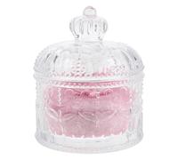 MAGICLULU 1 set di piumino per cipria con contenitore - 3,34" riutilizzabile, morbido, grande, per fondotinta e cipria - per vanità o viaggio, rosa