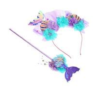 MAGICLULU 1 Set fascia da sirena accessori per feste fascia per ragazze cerchietti da sirena per ragazze fata accessori per per ragazze tessuto