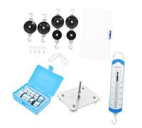 MAGICLULU 1 Set Kit Pulleys per Esperimenti Scientifici Classe Base Pesi e Misuratore per Insegnamento Della Nelle Scuole