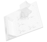 MAGICLULU 1 Set Pegboard da Appendere per Organizzazione Design Salvaspazio per Uffici Cucine Bagni e Atelier Facile Installazione Colore Bianco