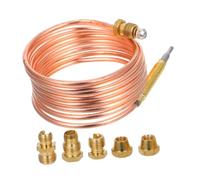 MAGICLULU 1 Set Termocoppia per Termocoppia Termica per Scaldabagno Uso Cucina Termocoppie Termocoppia A Gas Termocoppia per Stufa A Gas Tipo Termocoppia Spina Universale Rame Dorato
