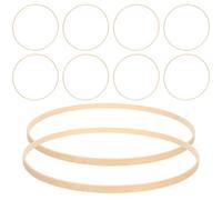 MAGICLULU 10 Pezzi Anelli in bambù per macramè 25cm Cerchio Circolare Facile da Gestire e Mantiene la Forma per Progetti DIY e Decorazione Porta Ingresso