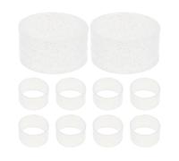 MAGICLULU 10 Pezzi Anello in Silicone, Bianco, Brillante | Controllo Saldo della Presa, Assorbe il Sudore, Installazione Semplice, per Club e Amatori All'aperto