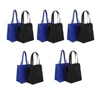 MAGICLULU 10 Pezzi Borsa Termica la Spesa Isolata con Zip e Manici, Riutilizzabile Non Tessuto, per Cucina e Viaggio, Mantiene Cibi Caldi e Freddi Comoda da Trasportare
