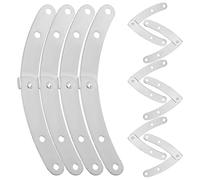 MAGICLULU 10 Pezzi Cerniere per Ribalta in Ferro Argento per Scatole Coperchio, Non Facile da Deformare Dispositivo di Controllo Movimento per Scatole di Legno