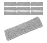 MAGICLULU 10 Pezzi Fasce Sportive Assorbi Sudore Antiscivolo Elastiche per Yoga Running Fitness Unisex Fascia Capelli Telo Morbido Traspirante per Attività Outdoor e Palestra