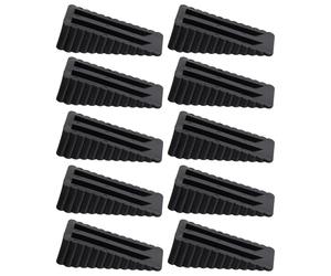 MAGICLULU 10 Pezzi Fermo per Porta in Gomma Nero Design Basso-Alto, Resistente alla Deformazione e Buona Elasticità, per Ufficio e Azienda