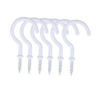 MAGICLULU 10 Pezzi Ganci Avvitabili in Acciaio Inossidabile Rivestiti in Plastica Resistenti e Antiruggine per Appendere Tazze Piante e Luci da Ed Esterno Facili da Installare