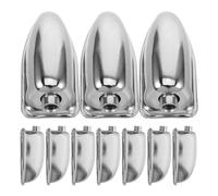 MAGICLULU 10 Pezzi Ganci per Rullante in Metallo Argento, Accessori Tiranti per Batteria Compatibili Grancassa, Supporto Regolabile per Tamburi, Kit Ricambio per Musicisti e Percussionisti