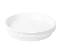 MAGICLULU 10 Pezzi Piatti Portavaso in Plastica Bianca, Vassoio per Sottovasi da Giardino e Balcone, Resistente a Sole e Urti, Antiscivolo e Anti-invecchiamento per Piccoli e Medi Vasi