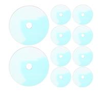 MAGICLULU 10 Pezzi Portachiavi Mini CD a Forma Rotonda in Plastica, Decorazione Versatile e Leggera per Appassionati di Musica e Decorazioni per Feste