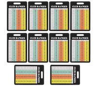MAGICLULU 10 Pezzi Scheda Punteggio Golf Golf Score Card Cartoncino Riutilizzabile e Portatile per Registrare Punteggi e Statistiche sul Campo