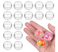 MAGICLULU 100 Contenitori per Gomme da Masticare, Palline di Plastica Trasparente Apribili per Bambini