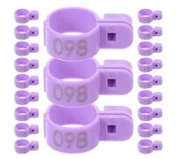 MAGICLULU 100 Pezzi Anelli per Zampe di Pollame in Plastica Colorati per Identificazione Galline e Anatre Accessori Riutilizzabili e Sicuri per Allevamento