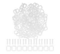 MAGICLULU 100 Pezzi Fibbie Design Plastica Trasparente di e Affidabili Pp Imballaggio Semplice per Attrezzatura di Reggiatura Forniture per Imballaggio Pallet