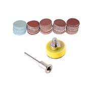 MAGICLULU 100 pezzi Kit Dischi Abrasivi con Platorello per Levigatrice Trapano Carte Abrasive Grit per Lucidatura e Levigatura Superfici Dure e Vetrate