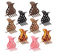 MAGICLULU 10pezzi Fermagli per Capelli a Forma di Squalo Presa Mascella Forte per Capelli Spessi e Lunghi senza Lasciare Segni Design Raffinato Fragola per Accessori da Donna