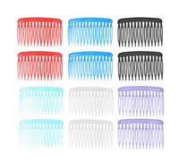 MAGICLULU 12 Pettini Laterali Ondulati Colore Casuale per Uso Quotidiano e Molte Occasioni in Plastica Abs Accessori Vintage Classici, Leggeri e Pratici per Chioma da Donna