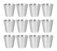 MAGICLULU 12 Pezzi bicchierini infrangibili tazza di tè e latte mini occhiali Sushi calice di vino bicchiere da caffè piccolo coppa da dessert piatto d'uva gastronomia bambino