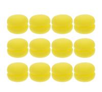 MAGICLULU 12 pezzi Bigodini in Spugna Gialla per Capelli Arricciacapelli Morbidi senza Calore Strumenti Leggeri e Durevoli per Styling Ricci Naturali e Permanenti Capelli