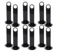 MAGICLULU 12 Pezzi Supporto per Dischi da Calcio in PP Nero per Allenamento | Impugnatura Ergonomica, Struttura Rinforzata, Superficie Liscia, per Insegnanti PE e Allenatori, Uso All'aperto
